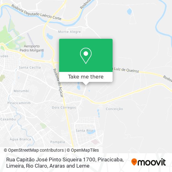 Mapa Rua Capitão José Pinto Siqueira 1700