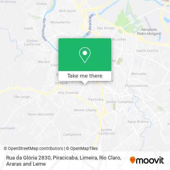 Mapa Rua da Glória 2830