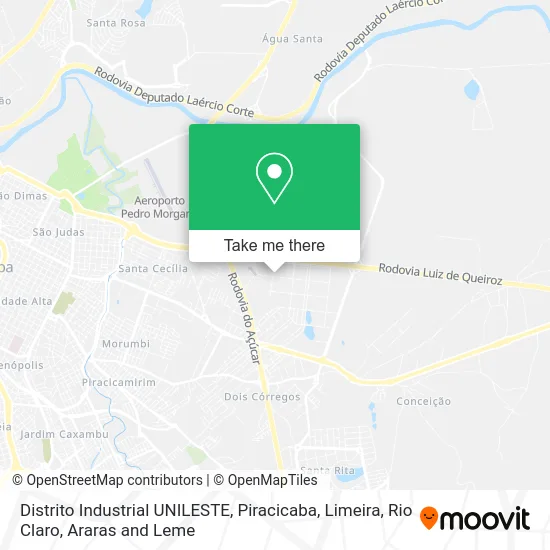 Distrito Industrial UNILESTE map