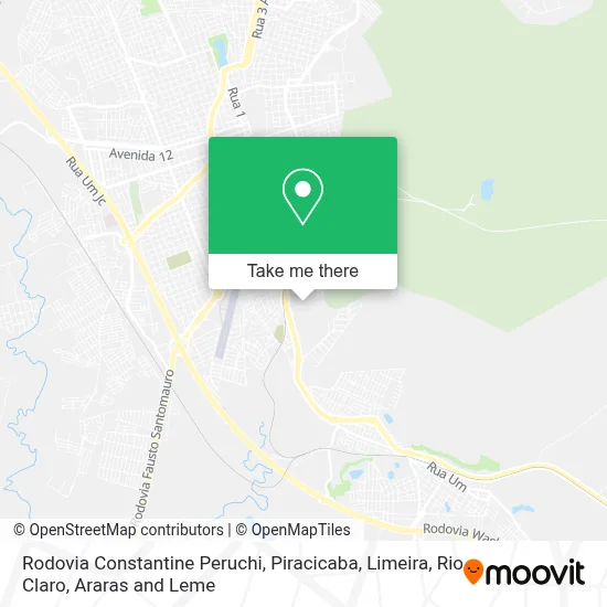 Rodovia Constantine Peruchi map