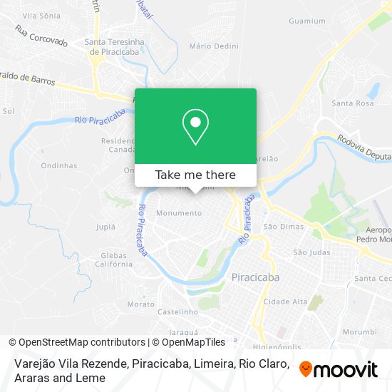 Mapa Varejão Vila Rezende