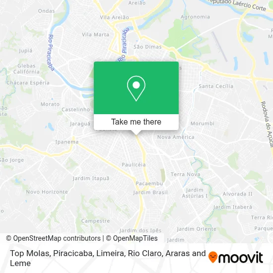 Top Molas map