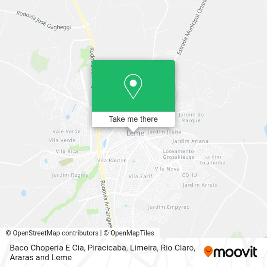 Baco Choperia E Cia map