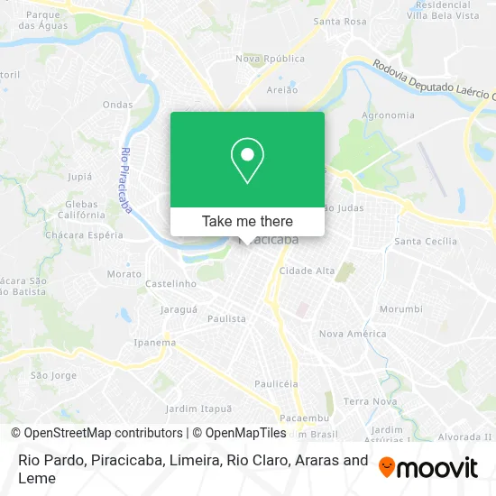 Rio Pardo map