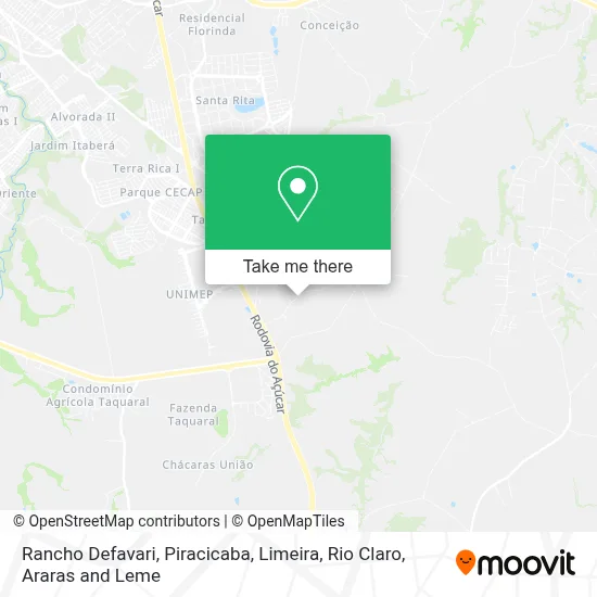 Rancho Defavari map