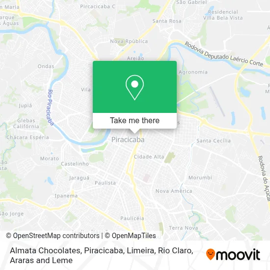 Almata Chocolates map