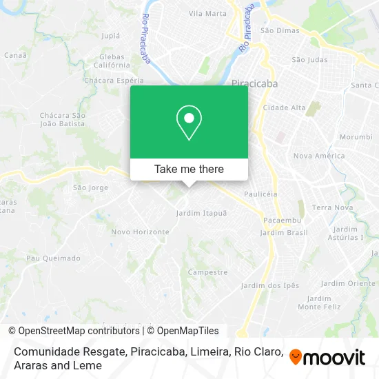 Comunidade Resgate map
