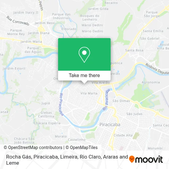Rocha Gás map