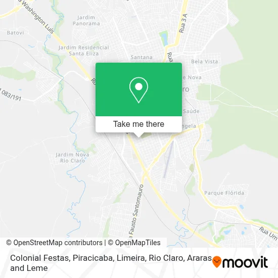 Colonial Festas map