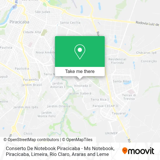 Conserto De Notebook Piracicaba - Ms Notebook map