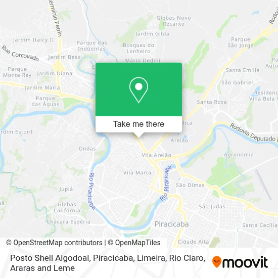 Posto Shell Algodoal map