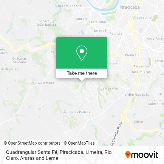 Quadrangular Santa Fé map