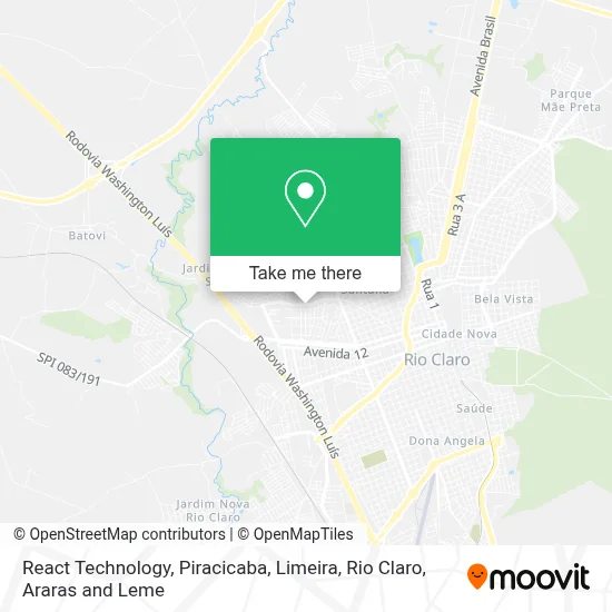 React Technology map