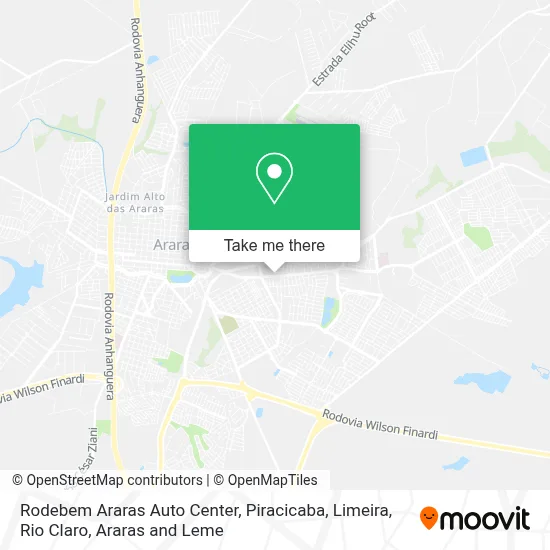 Rodebem Araras Auto Center map