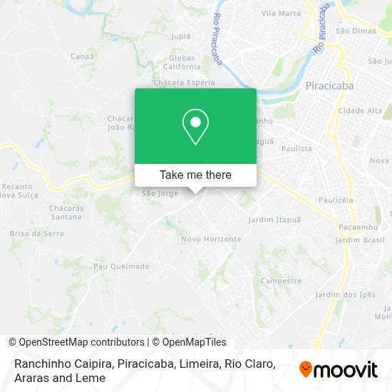 Ranchinho Caipira map