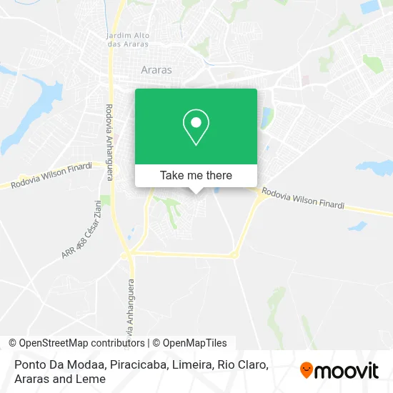 Ponto Da Modaa map