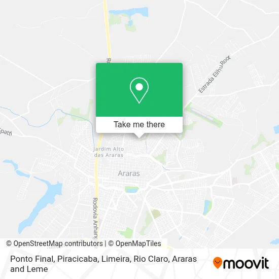 Ponto Final map