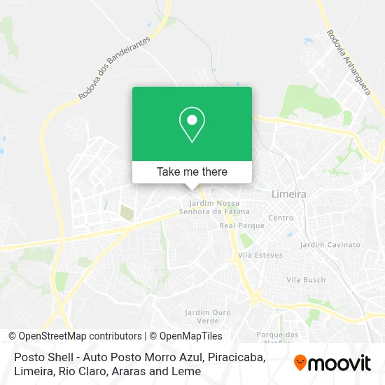 Posto Shell - Auto Posto Morro Azul map