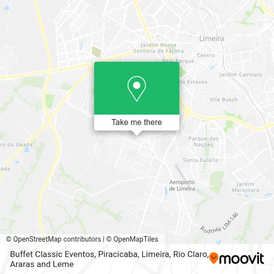 Buffet Classic Eventos map
