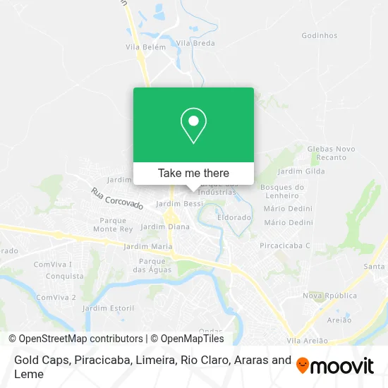 Gold Caps map