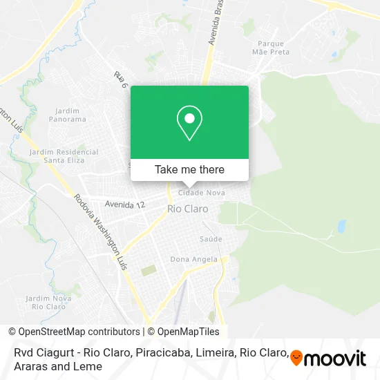 Rvd Ciagurt - Rio Claro map