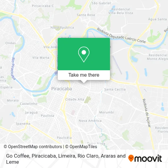 Go Coffee map