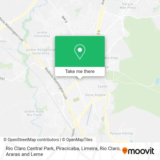 Rio Claro Central Park map