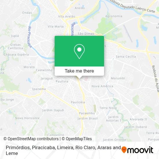 Primórdios map
