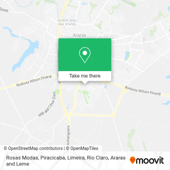 Rosas Modas map