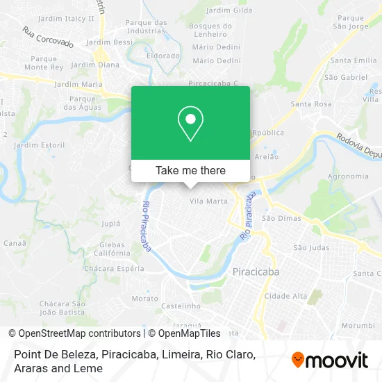 Point De Beleza map