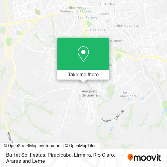 Buffet Sol Festas map