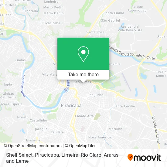 Shell Select map