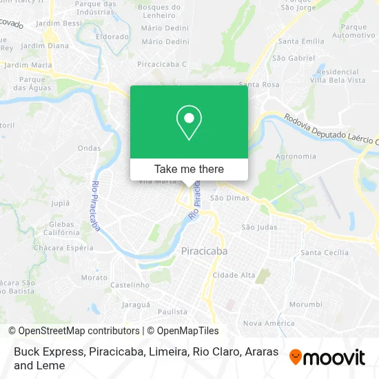 Buck Express map