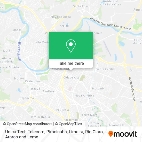 Unica Tech Telecom map