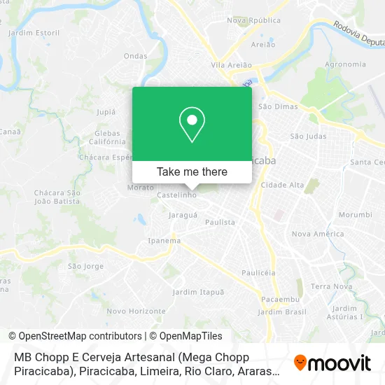 MB Chopp E Cerveja Artesanal (Mega Chopp Piracicaba) map