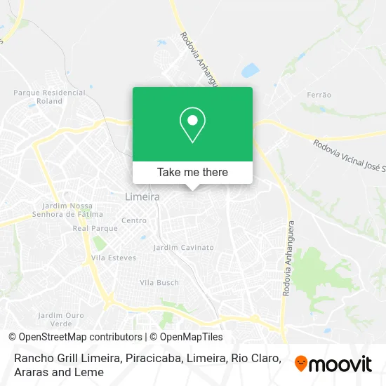 Rancho Grill Limeira map