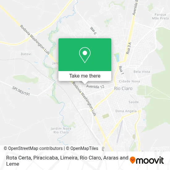 Rota Certa map