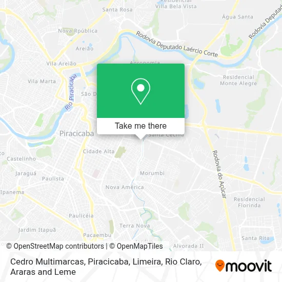 Cedro Multimarcas map