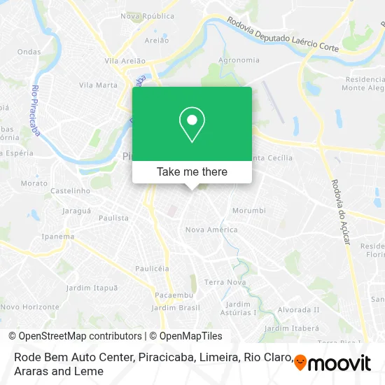 Rode Bem Auto Center map