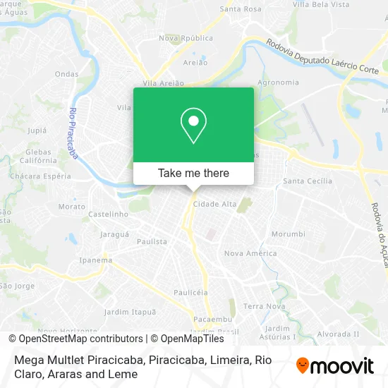Mega Multlet Piracicaba map