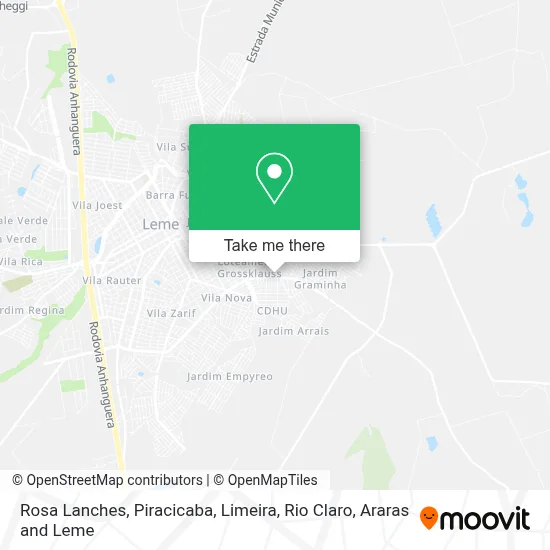 Rosa Lanches map