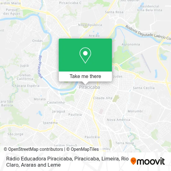 Rádio Educadora Piracicaba map