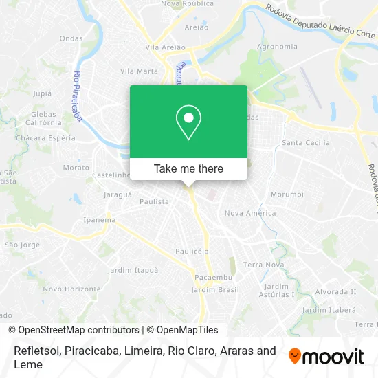 Refletsol map