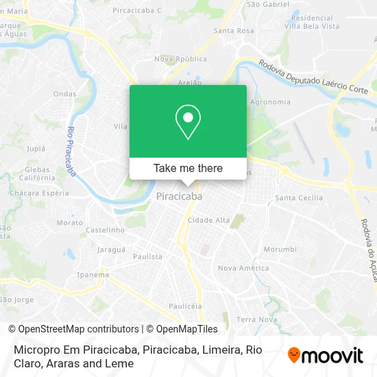 Micropro Em Piracicaba map