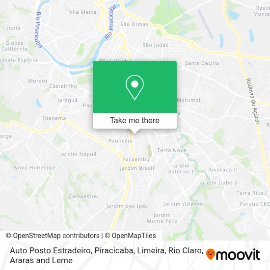Auto Posto Estradeiro map