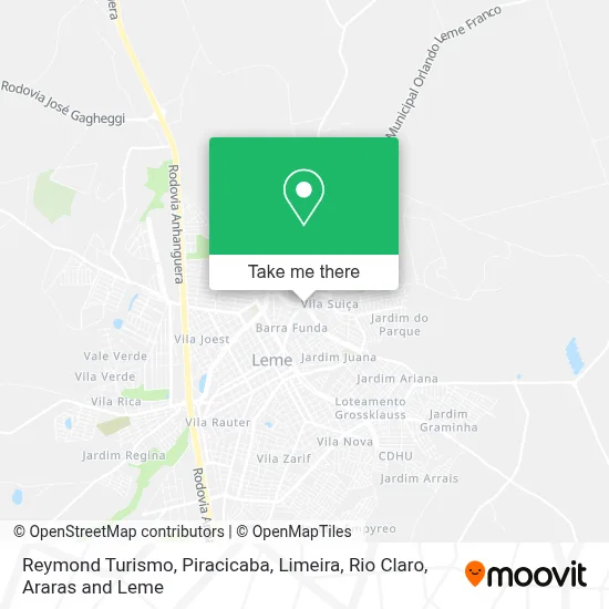Reymond Turismo map