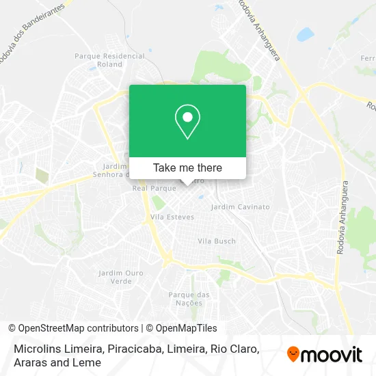 Microlins Limeira map