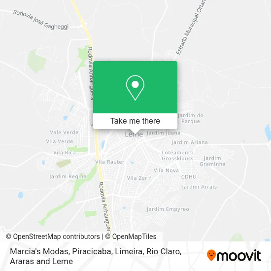 Marcia's Modas map