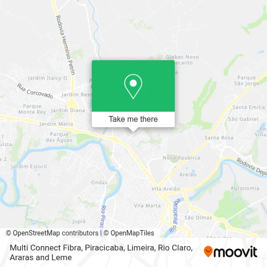 Multi Connect Fibra map