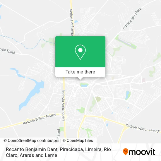 Recanto Benjamin Dant map